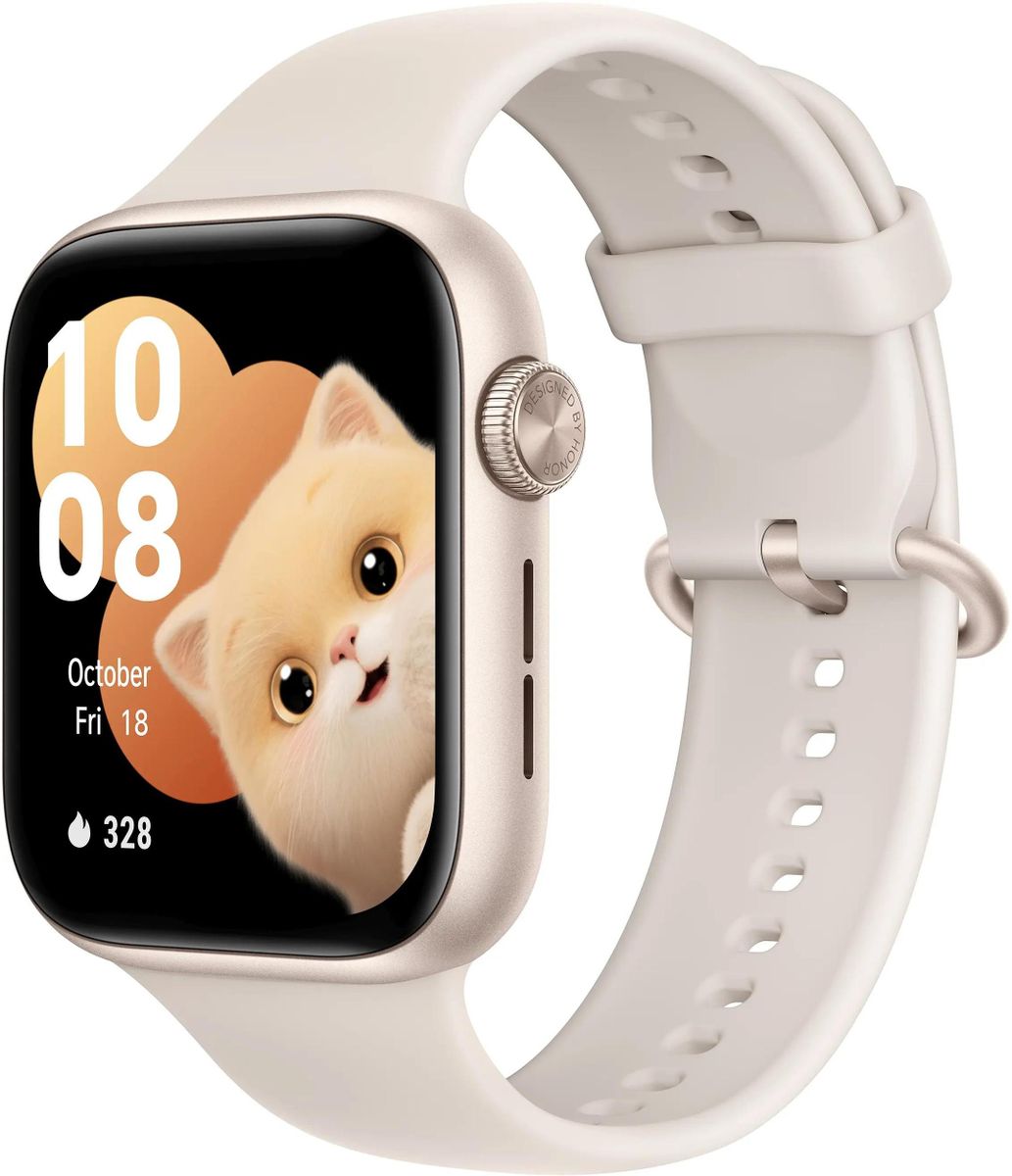 Смарт-часы Honor Watch 5 STL-B19,  1.85",  серебристый/золотистый [5502abgw]